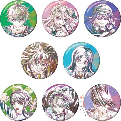 Danganronpa V3: Killing Harmony Game Badge Amami Rantarou Iruma Miu Ouma Kokichi Gokuhara Gonta Kirum Metal Badge Brooch Pin