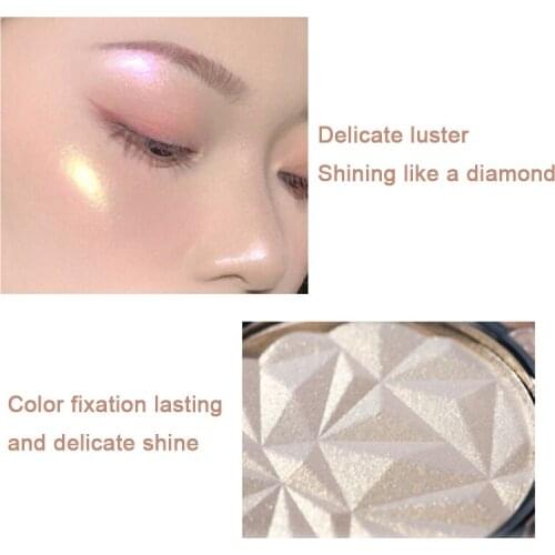 MISS BEAUTY Highlighter Bronzer Oil-control Pearl Moonshine Champagne Face Brightener Concealer Potrable Highlighter