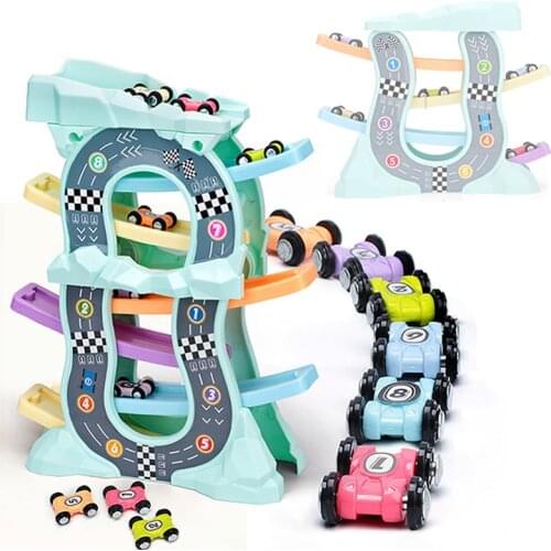 Gliding Car Set Slot Track Toys Slide Board Track Friction Car Toy Boys Girls Magic Racing Cars Model For Kids Gifts