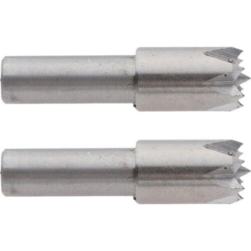 6mm Shank Metal Plum Blossom Thimble Drill Bit Durable Power Tools-2Pcs