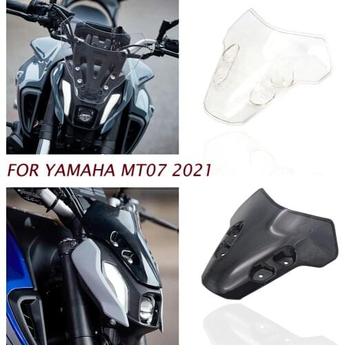 New Motorcycle Accessories For Yamaha MT07 MT-07 MT 07 2021 Windscreen Windshield Deflectors Wind Shield Screen Protector Parts