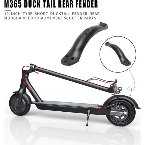 Upgraded Splash Fender Short Ducktail Scooter Rear Mudguard Back Wing + Tail Lamp for Xiaomi M365 Scooter Accessories Dropship