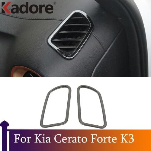 For Kia Cerato Forte K3 2019 2020 2021 Front Air Vent Outlet Cover Trim Decoration Molding Car Styling Interior Accessories