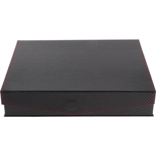 Premium Carbon Fiber Sunglasses Eyeglasses Display Book Glasses Box Case