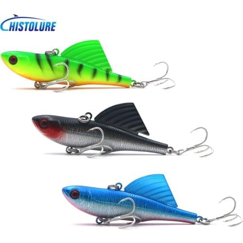 1pcs Fishing Lure 14g 7cm Sinking Wobbler VIB Hard Artificial Bait Vibration Variable Depth Ice Fishing Tackle