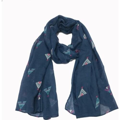 2020 Fashion Soft Geometry Pattern Scarf Shawls Long Beautiful Trendy Hijab Wrap Scarves Free Shipping