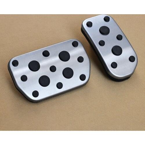 Car Styling Non-Slip Steel For Toyota RAV4 Lexus NX No Drill Gas Accelerator Brake Foot Pedal Plate Pad Cover Accessories