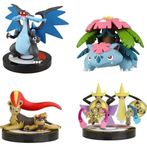 TAKARA TOMY Pokemon Anime Figures Charizard Venusaur Aegislash Pyroar Action Figure Collect Model Toys Gifts for Children