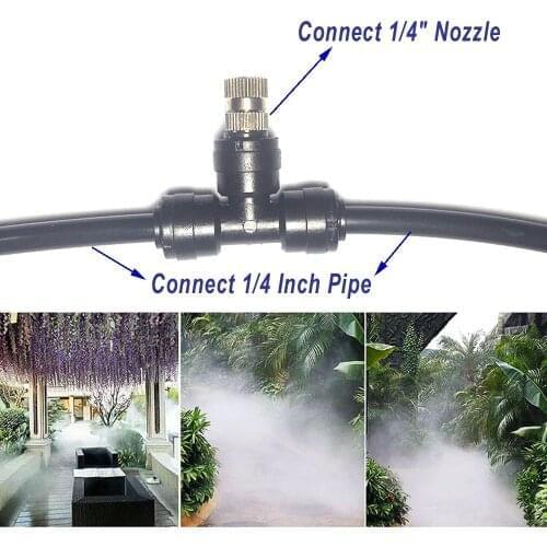 50PCS Three-Way POM Tee Joint Connector T shape Coupler Plumbing Flexible Pipe garden Water connectors irrigation system