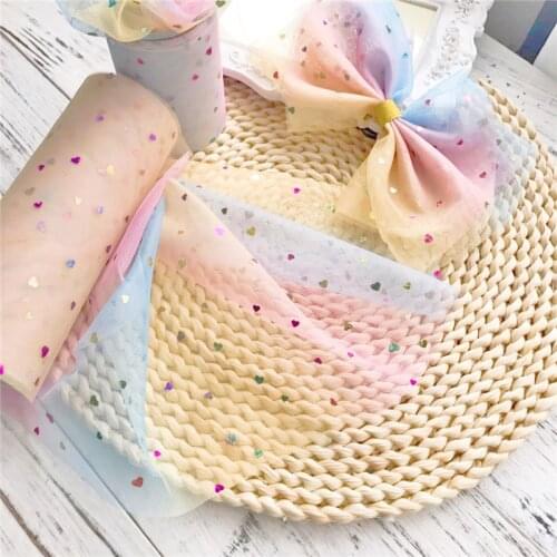 Tulle Roll 10Yard Organza DIY Tutu Skirt Fabric Sheer Gauze Element for Wedding Birthday Decor DIY Hair Accessories Crafting