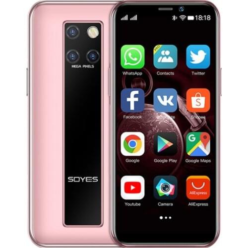 Ultra-Thin Mini Smartphone SOYES S10-H RAM 3GB ROM 64GB Android 9.0 Dual Card 4G Student Mobile Phone Face Recognition Google