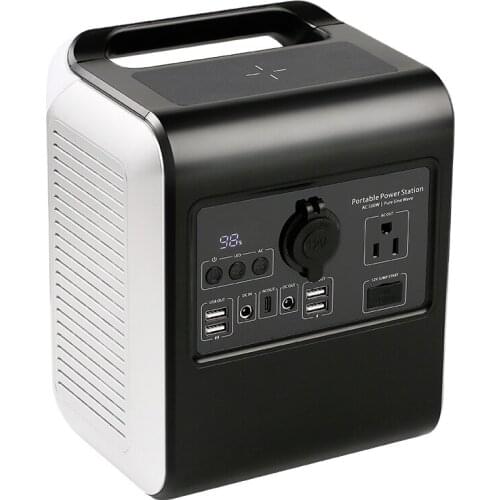 JQB Solar Charging Power Bank Portable Super Big Power Station Jump Starter 150,000mAh with AC600W output