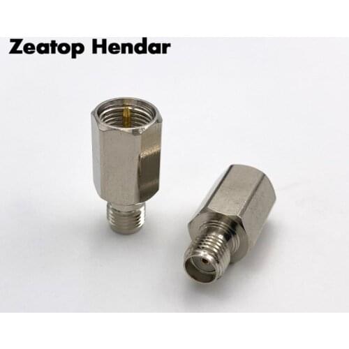 1Pcs Brass SMA Female Plug to FME Male Jack Straight RF Coaxial Coax Adapter Connector