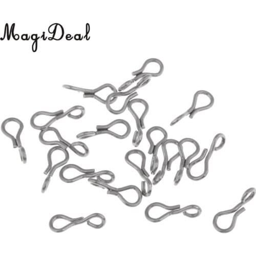 20pcs Fish Skull Articulated Shanks Fish Spine for Fly Tying DIY Fly Tool