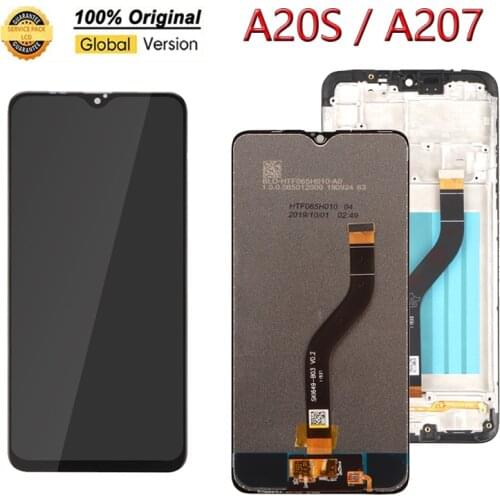 6.5" 100% Original Display for SAMSUNG Galaxy A20s LCD A207 Touch Screen Digitizer Replacement on Module SM-A207F SM-A207G