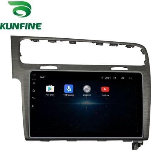 Android 10.0 Octa Core Car DVD GPS Navigation Player Deckless Car Stereo for VW GOLF7 2014-2019 bush gray color Radio wifi