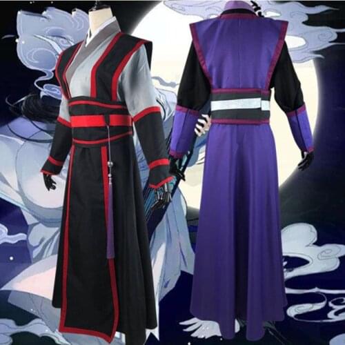 Anime Mo Dao Zu Shi Cosplay Costumes Wig Wei Wuxian Cosplay Jiang Cheng The Untamed MDZS Cosplay Costumes For Women Men CS355