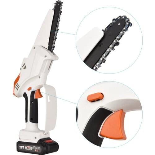 Cordless Chainsaw 6 Inch for Gardening Pruning Trimming Portable for Men Women Electric Saw