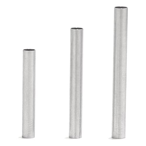 20mm/25mm/30mm Straight Tube Beads Stainless Steel Charms Connectors 2mm Hole Golden Beads Findings for Jewelry Making