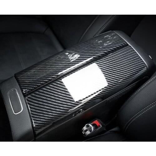 Fit For Mercedes Benz a200l central armrest box cover decoration a180 refitting interior carbon fiber grain protective cover