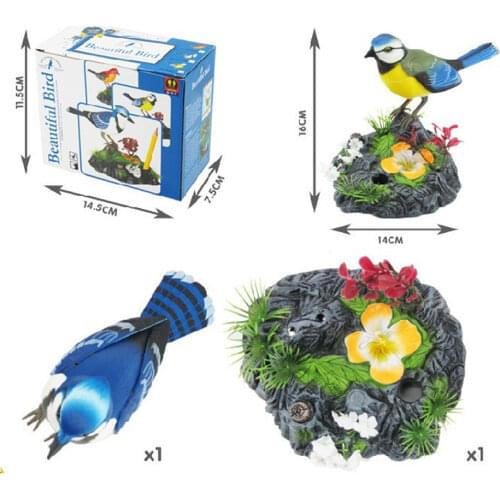 Chirping Dancing Bird W/ Motion Sensor Activation Singing Chirping Birds Toy