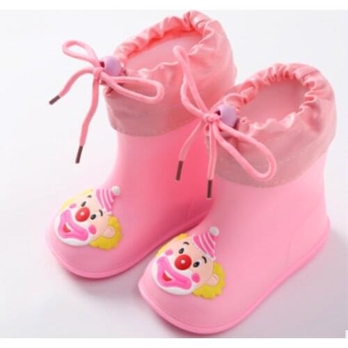 Kid Shoes New Fashion Classic Childrens Shoes PVC Rubber Kids Baby Cartoon Shoes Childrens Water Shoes Waterproof Rain Boots