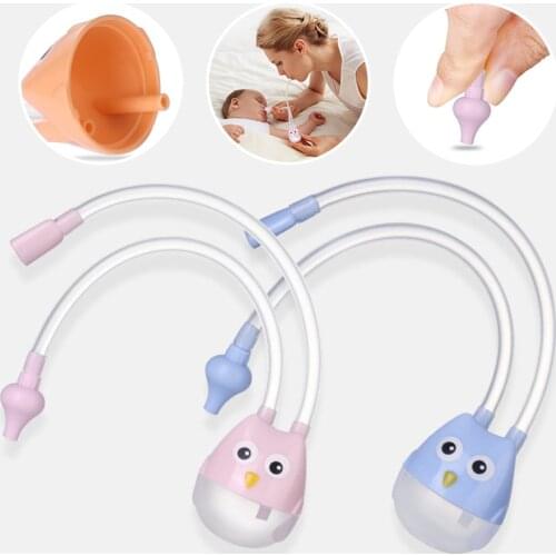 Baby Nasal Aspirator Cartoon Newborn Anti-reverse Flow Catheter Nose Cleaner Sucker Suction Tool Suction Aspirator Baby Care