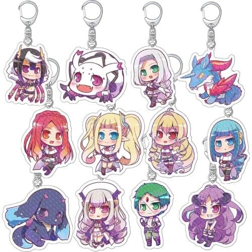 So I'm a Spider, So What? Cosplay Key Chains Two-sided Keychain Cosplay Acrylic Pendant Prop