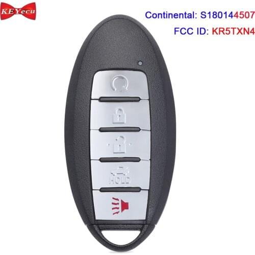 KEYECU for Nissan Rogue 2019 2020 Smart Remote Key Fob S180144507 KR5TXN4 433.92MHz 4A Chip