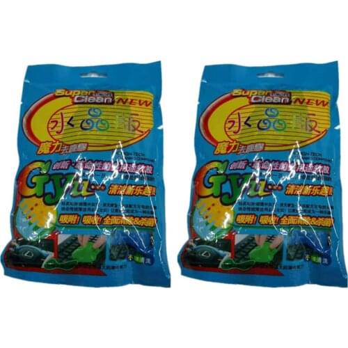 2PCS Car Cleaning Soft Rubber Sticky Dust Mud Car Dashboard Air Outlet Cleaning Magic Soft Silcon Keyboard Cleaning Soft Rubber