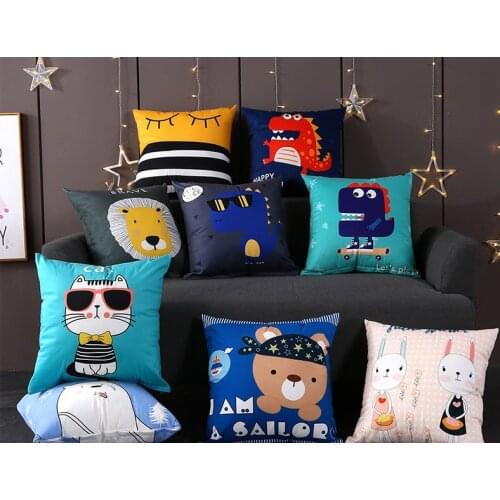 Creative office cushion cartoon plush pillow peach skin material cartoon pillow cushion hot selling home decoration