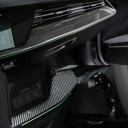 LHD! Car Styling 2PCS Stainless Steel Interior Dashboard Middle Console Molding Trim for Audi A3 8Y 2020 2021 2022 Accessories