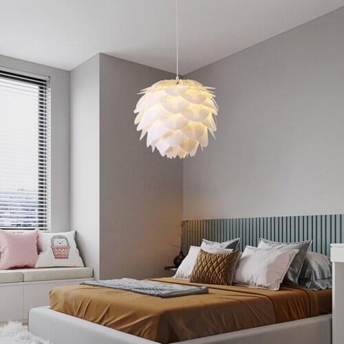 Childrens bedroom chandelier warm and romantic nordic ins girl room lighting net red restaurant lamp petal pine cone lamp