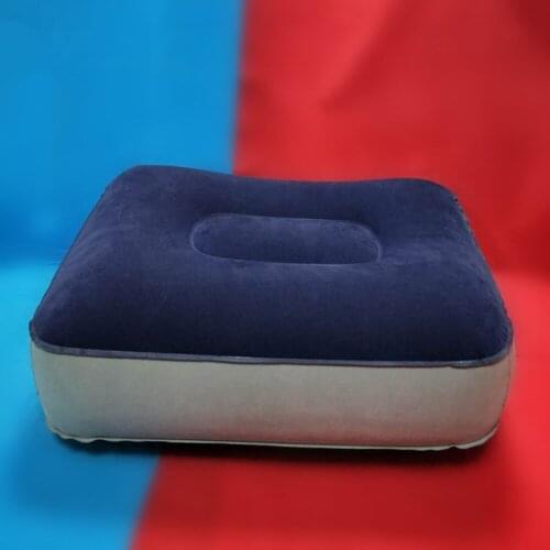 Multi-purpose PVC Air Travel Office Home Portable Inflatable Foot Rest Pillow Cushion Leg Up Footrest Relaxing Feet Tool