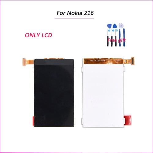 Inner LCD Screen Panel Lens For Nokia 216 216DS RM-1187 RM1187 LCD Screen Monitor LCD Panel Replacement (Single lcd)