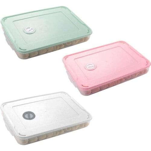 Plastic Stackable Kitchen Pantry Box for Cabinet Refrigerator Pantry Counter Food Storage Container Attached Lid Organizer for