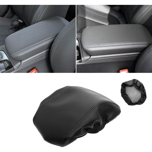 Armrest Leather Cover For BMW 1 Series F20 2016 2017 2018 2019 2020 Car Center Control Armrest Box Elastic Band Cover Trim