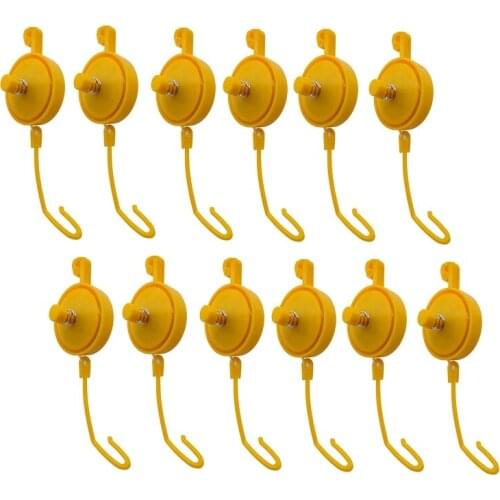 Plant Yoyo Grow Hanger with Stopper, Adjustable Indoor Plant Support Yo Yo (Pack of 12)