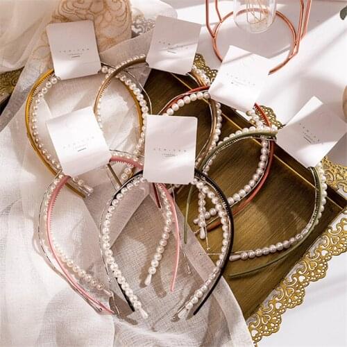 MueRaa 3 pcs/set Fashion Women GIrls Pearls Hairband Headband Korean Style Luxury Hair Accessories Elegant Headwear Ornament
