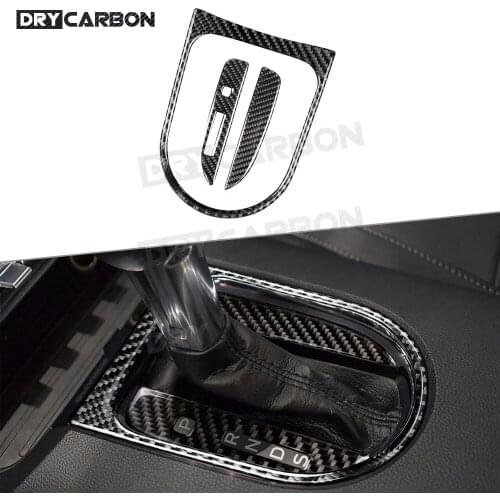 Carbon Fiber Car Interior Center Control Decor Frame Gearshift Panel Decoration Sticker For Ford Mustang 2015 2016 2017