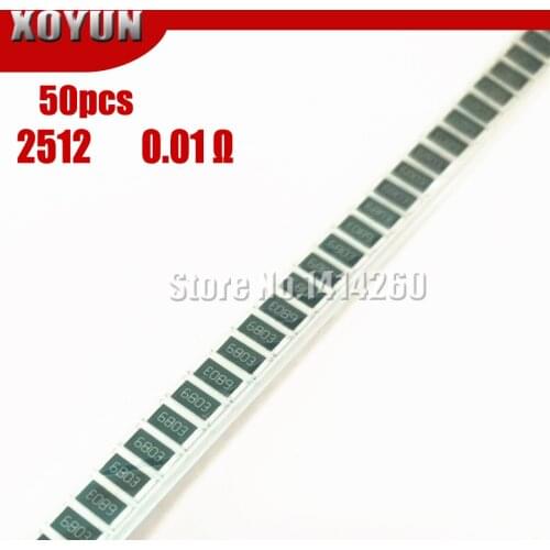 50PCS 2512 SMD Resistor 1% 1W 0.01R 0.01 ohm 10mR R010