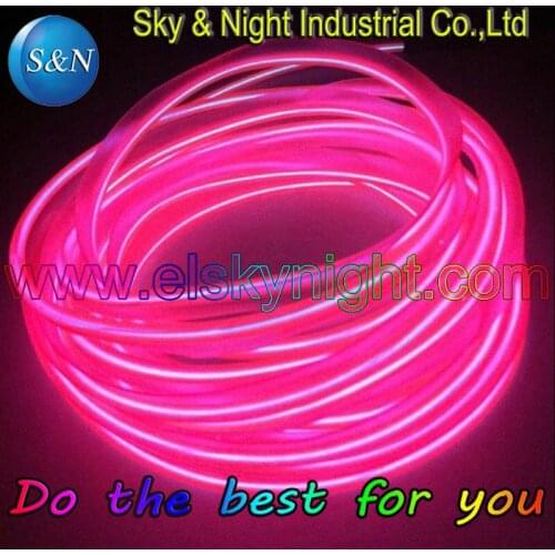 Pink-New!!!! 3.2mm -30Meter EL Skirt wire/EL welted wire/Electroluminescent wire/EL cable