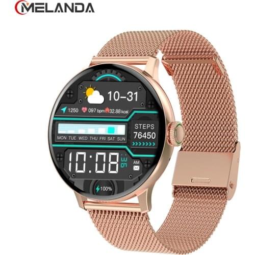 MELANDA Full Touch Smart Watch Women Waterproof Bracelet ECG Heart Rate Monitor Sleep Monitoring Smartwatch Men For IOS Android