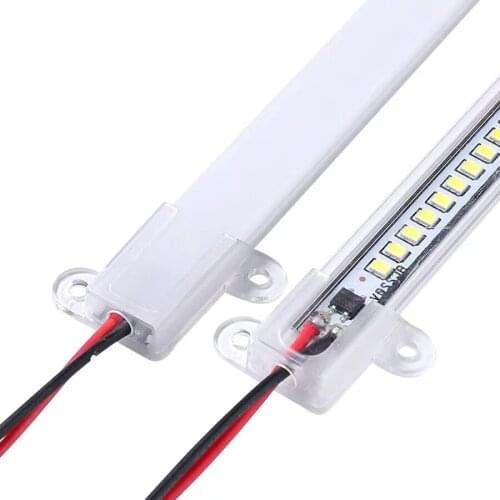 100Pcs/Lot 50cm AC 220V 240V 100cm Super Bright LED Light Bar 5730 SMD Strip Kitchen With U Shaped Channel Transparent Cover