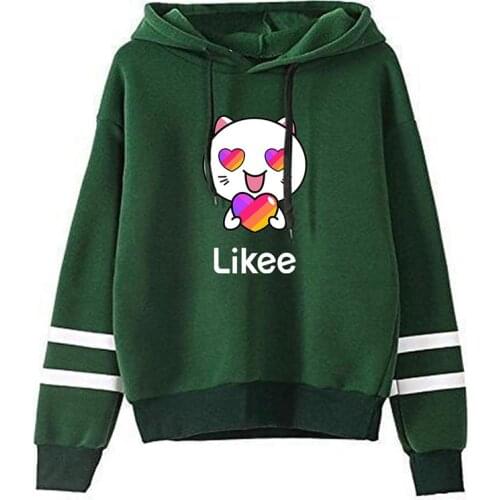 Likee Heart Cute Cat Hoodies Sweatshirts New Fashion Men Women Street Style Hooded Pullover Casual Sport Long Sleeve Hoodie Tops