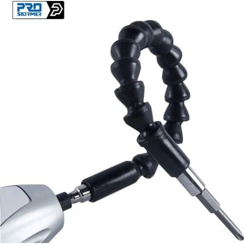 1/4" Flexible Shaft Screwdriver Extension Dremel Link Rod Drill Flexible Connecting Link Power Tool Accessories by PROSTORMER