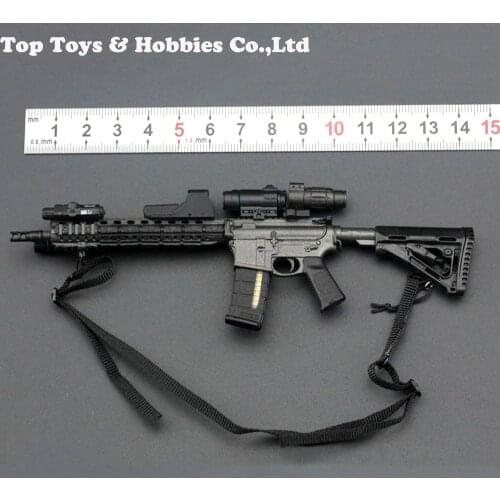In stock 1/6 scale weapon gun model toys FlameSoldier FS001M4 Model Rifle 1/6 Gun Weapon Model Fit 12'' Figure