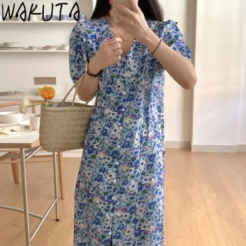Wakuta Summer Chiffon Dresses