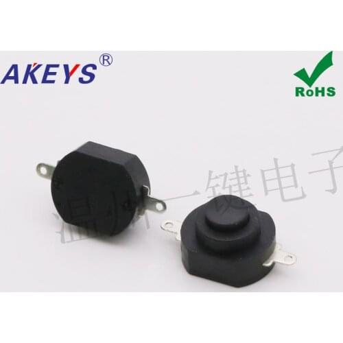 10pcs Flashlight YT-1210-A Push button switch Self-locking with dot-pass function 2-pin flat-mounted control button switch
