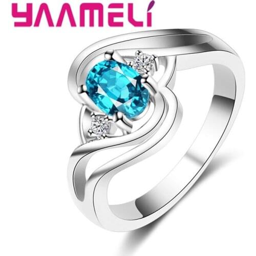 Big Cubic Zirconia Paved Engagement Ring Sets 925 Sterling Silver Crystal Wedding Romantic Jewelry For Women Anel